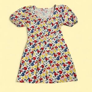 RIXO for Target Floral Dress - Red, Blue, Yellow